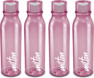 milton name tag pet water bottle set of 4 burgundy 1000 ml pet bottle