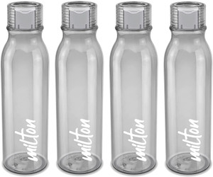 milton name tag pet water bottle set of 4 grey 1000 ml pet bottle