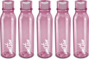 milton name tag pet water bottle set of 5 1 litre each burgundy 1000 ml pet bottle
