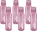 MILTON Name Tag Pet Water Bottle, Set of 6, Burgundy 1000 ml PET Bottle