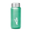 MILTON Aqua 500 Stainless Steel Water Bottle 485 ml, Single Walled, ISI Certified I Leak Proof Lid, Rust Proof I For School, Office, Gym I Light Green