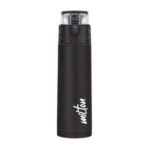milton atlantis 600 thermosteel water bottle isi certified 24 hr hot and cold 500 ml steel flask
