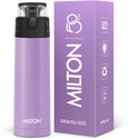 MILTON Atlantis 600 Thermosteel Water Bottle, ISI Certified, 24 Hr Hot and Cold 500 ml Steel Flask