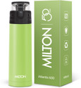 MILTON Atlantis 600 Thermosteel Water Bottle, ISI Certified, 24 Hr Hot and Cold 500 ml Steel Flask