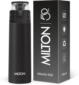 milton atlantis 900 thermosteel water bottle isi certified 24 hr hot and cold 750 ml steel flask