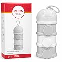 Milton Baby 3 Layer Milk Powder Container I Formula Dispenser On The Go I BPA Free - 100% Food Grade I Travel Friendly Portable Container for Milk Powder, Snacks, Fruits I Light Weight I Grey