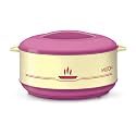 MILTON Buffet 2550 Inner Steel Casserole 2200 ml, Cherry Pink | PU Insulated | BPA Free | Food Grade | Hot & Cold