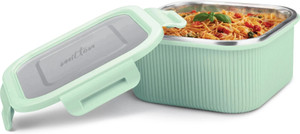milton cool touch square 800 microwave  refrigerator safe stainless steel container 1 containers stainless steel office lunch box