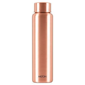 milton copper aqua 1000 water bottle 900 ml copper  100 leak proof  office bottle  gym bottle  yoga bottle  home  kitchen  hiking  treking bottle  travel bottle pack of 1