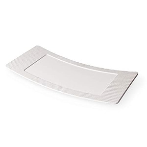 milton curvy melamine platter white 1534 x 6734
