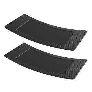 milton curvy melamine platter set of 2 black 1334 each  easy to clean  long lasting  snacks platter
