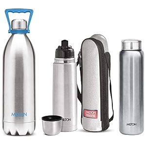 milton duo 2000 thermosteel 24 hours hot and cold water bottle with handle 186 litres silverampmilton aqua 1000water bottle 1 pc 950 ml silverampmilton thermosteel flip lid flask 1000 ml silver