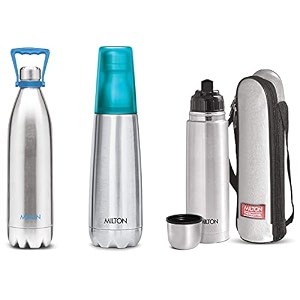 milton duo 2200 thermosteel 24 hours hot and cold water bottle with handle 202ltrsampmilton vertex hot amp cold thermosteel water bottle 750ml blueampmilton thermosteel flip lid flask 1000ml