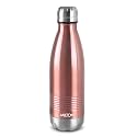 Milton Duo DLX 1000 Thermosteel Water Bottle 1 LTR, 24 Hr Hot and Cold I Leak Proof Lid, ISI Certified I Vacuum Insulated I for Office, Gym, School I Rose Gold