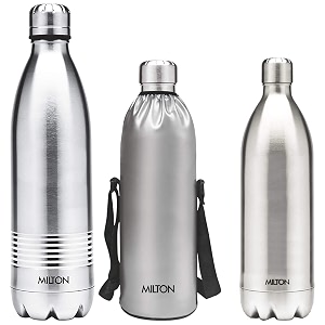 milton duo dlx 1500 thermosteel 24 hours hot and cold water bottle 15 litre silver amp milton duo dlx 750 thermosteel 24 hours hot and cold water bottle 700 ml silver