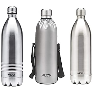 milton duo dlx 1500 amp deluxe 1000 thermosteel hot and cold water bottles - 15l 1l amp prudent 1100 1023ml