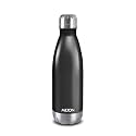 Milton Duo DLX 350 Thermosteel Water Bottle 350 ml, 24 Hr Hot and Cold I Leak Proof Lid, ISI Certified I Vacuum Insulated I for Office, Gym, School I Matt Black