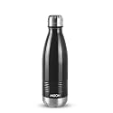 Milton Duo DLX 350 Thermosteel Water Bottle 350 ml, 24 Hr Hot and Cold I Leak Proof Lid, ISI Certified I Vacuum Insulated I for Office, Gym, School I Black