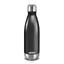 Milton Duo DLX 500 Thermosteel Water Bottle 500 ml, 24 Hr Hot and Cold I Leak Proof Lid, ISI Certified I Vacuum Insulated I for Office, Gym, School I Matt Black