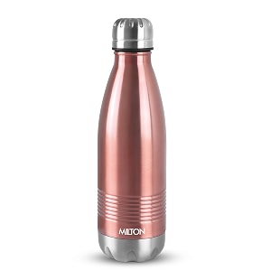 milton duo dlx 750 thermosteel 700 ml water bottle 24 hr hot and cold i leak proof lid isi certified i vacuum insulated i for office gym school i rose gold