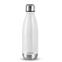 Milton Duo DLX 750 Thermosteel 700 ml Water Bottle, 24 Hr Hot and Cold I Leak Proof Lid, ISI Certified I Vacuum Insulated I for Office, Gym, School I White