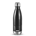 Milton Duo DLX 750 Thermosteel 700 ml Water Bottle, 24 Hr Hot and Cold I Leak Proof Lid, ISI Certified I Vacuum Insulated I for Office, Gym, School I Black
