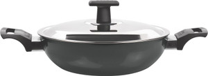MILTON Hard Anodized Kadhai With Stainless Steel