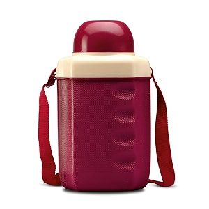 milton kool cruiser insulated plastic water sipper bottle with belt ideal for outdoor maroon 2200 ml pack of 1
