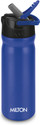 MILTON Max 600 Stainless Steel Water Bottle with Sipper Lid, 500 ml, Royal Blue 500 ml Stainless Steel Bottle