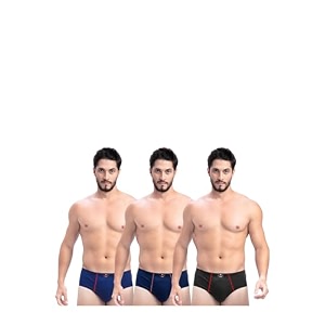 Milton Mens Pure Cotton Solid Briefs with