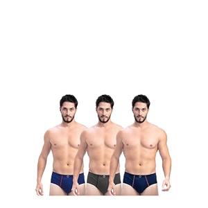 Milton Mens Pure Cotton Solid Briefs with