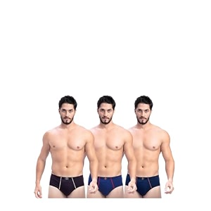 Milton Mens Pure Cotton Solid Briefs with