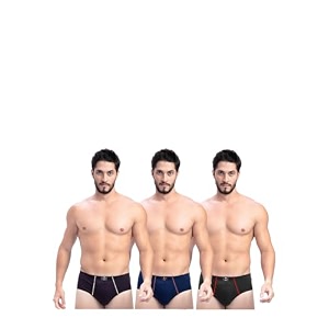 Milton Mens Pure Cotton Solid Briefs with