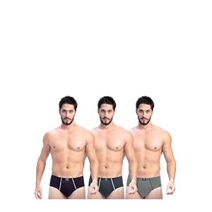 Milton Mens Pure Cotton Solid Briefs with