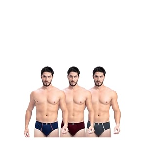 Milton Mens Pure Cotton Solid Briefs with