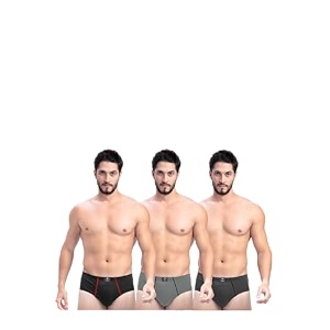 Milton Mens Pure Cotton Solid Briefs with