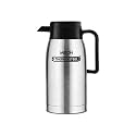 Milton Omega Carafe 700 Stainless Steel Double Walled Vacuum Insulated Flask with Lid and Handle, 700 ml, Silver, Coffee/Tea Carafe Heat &amp; Cold Retention, Leak Proof, Rust Free, Easy to Carry