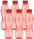 MILTON OSCAR 1000 1000 ml Bottle (Pack of 6, Red, PET) 1000 ml Plastic Bottle (Pack of 6, Red)