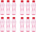 MILTON Oscar 1000 ml PET Bottle (Pack of 12, Pink)