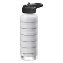 Milton Pebble 940 Thermosteel 24 Hours Hot and Cold Water Bottle with Spout Lid, 940 ml, White