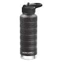Milton Pebble 940 Thermosteel 24 Hours Hot and Cold Water Bottle with Spout Lid, 940 ml, Black