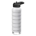 Milton Pebble 710 Thermosteel 24 Hours Hot and Cold Water Bottle with Spout Lid, 710 ml, White