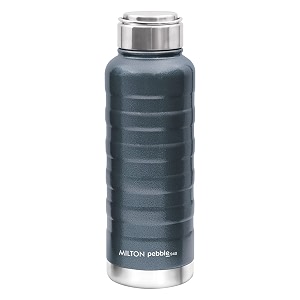 milton pebble 940 thermosteel 24 hours hot and cold water bottle 940 ml blue