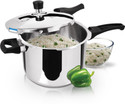MILTON Pro Cook Sandwich with Outer Lid 5 L Induction Bottom Pressure Cooker (Stainless Steel)