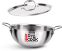 MILTON Pro Cook Triply Deep Kadhai with
