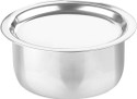 MILTON Pro Cook Triply Stainless Steel Tope With Lid Tope/Bhagona/Patila with Lid 1.1 L capacity 14 cm diameter (Stainless Steel, Induction Bottom)