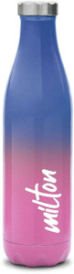 milton prudent-350 thermosteel hot  cold water bottle 365 ml steel bottle