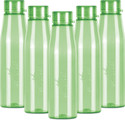 MILTON Ripple 1000 Pet Bottle, 946 ml, Set of 5, Green 946 ml Plastic Bottle (Pack of 5, Green)