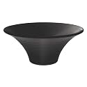 MILTON Round Ivory Melamine Bowl, Black, 1000 ml, 8"