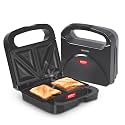 Milton Sandwich Maker HSM011, Sandwich Griller and Toaster, 750 Watt Sandwich Maker Electric Griller for Home, Non Stick Coated Dual Grill Sandwich Plates for Sandwiches, 2 Year Warranty, Black